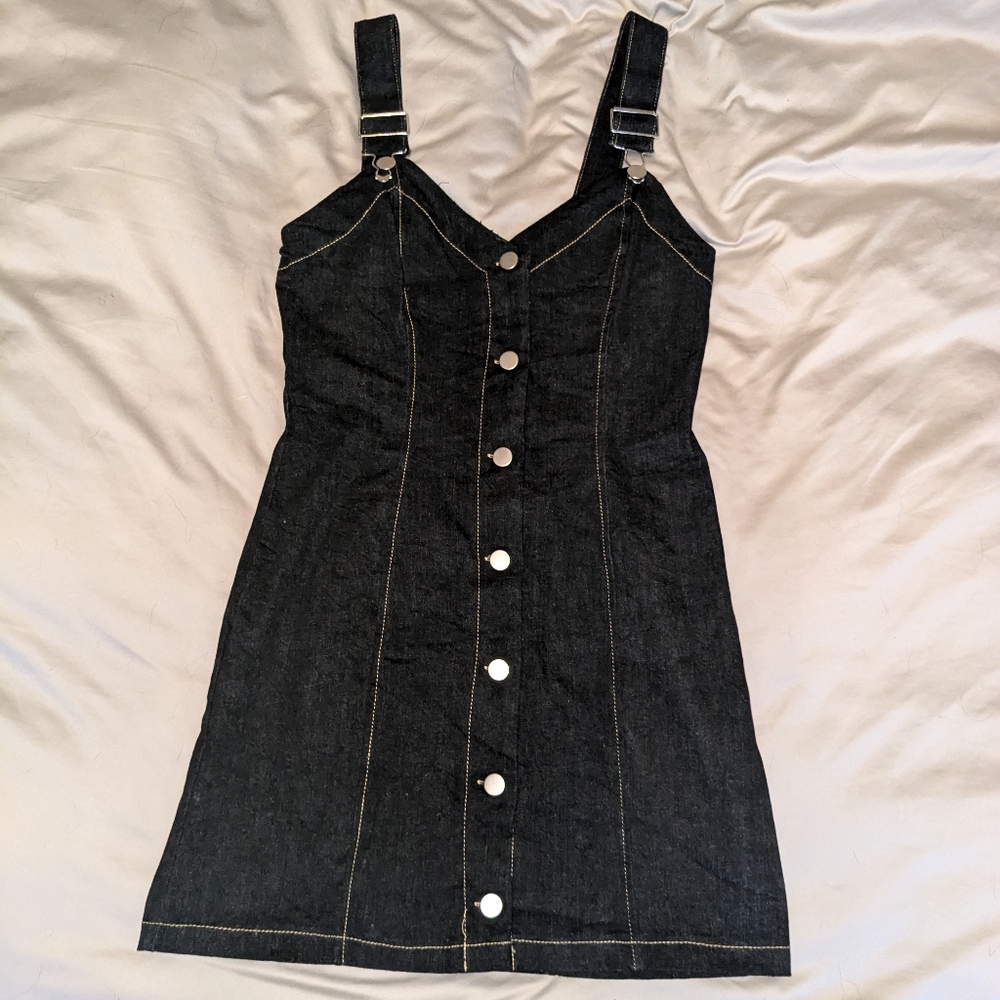 Le Lis Collection Dark Blue Jean Dress